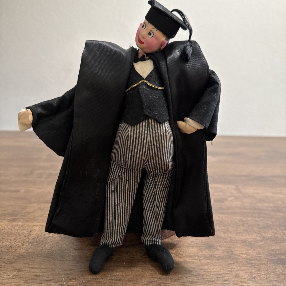 Vintage Roldan Klumpe Doll Pattern Professor Graduate 1950's Spain‎ Goya Tag